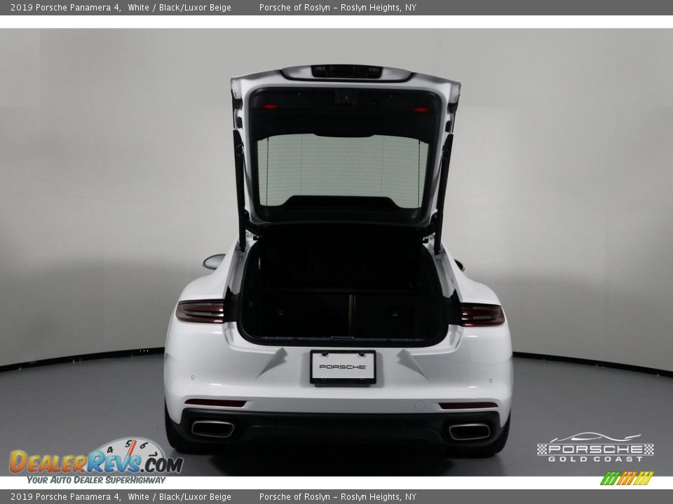 2019 Porsche Panamera 4 White / Black/Luxor Beige Photo #7