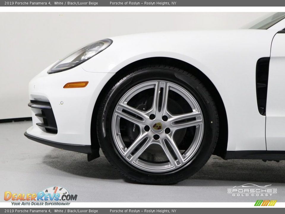 2019 Porsche Panamera 4 White / Black/Luxor Beige Photo #11