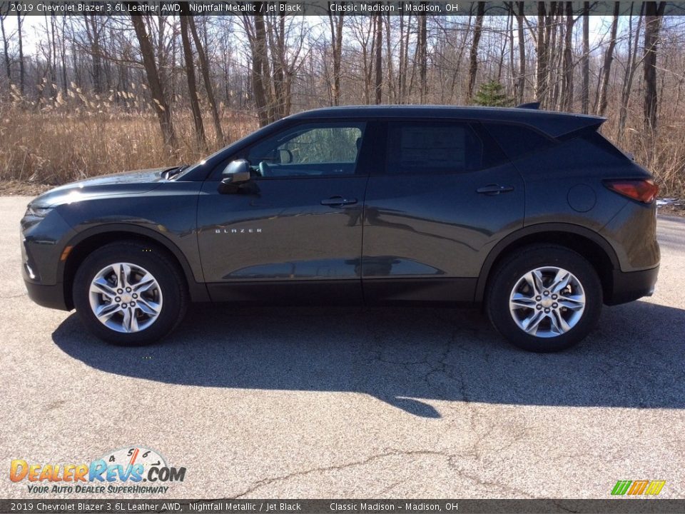 2019 Chevrolet Blazer 3.6L Leather AWD Nightfall Metallic / Jet Black Photo #3