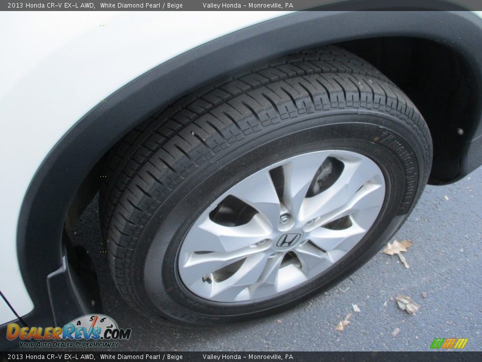 2013 Honda CR-V EX-L AWD White Diamond Pearl / Beige Photo #6
