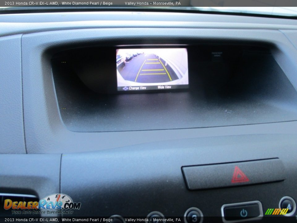 2013 Honda CR-V EX-L AWD White Diamond Pearl / Beige Photo #18