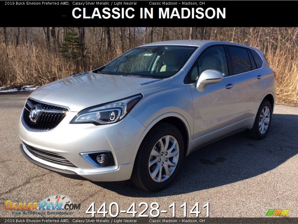 2019 Buick Envision Preferred AWD Galaxy Silver Metallic / Light Neutral Photo #1