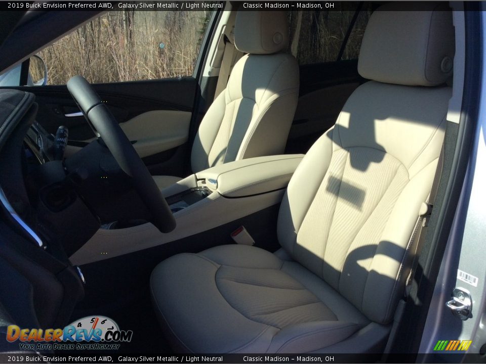 2019 Buick Envision Preferred AWD Galaxy Silver Metallic / Light Neutral Photo #10