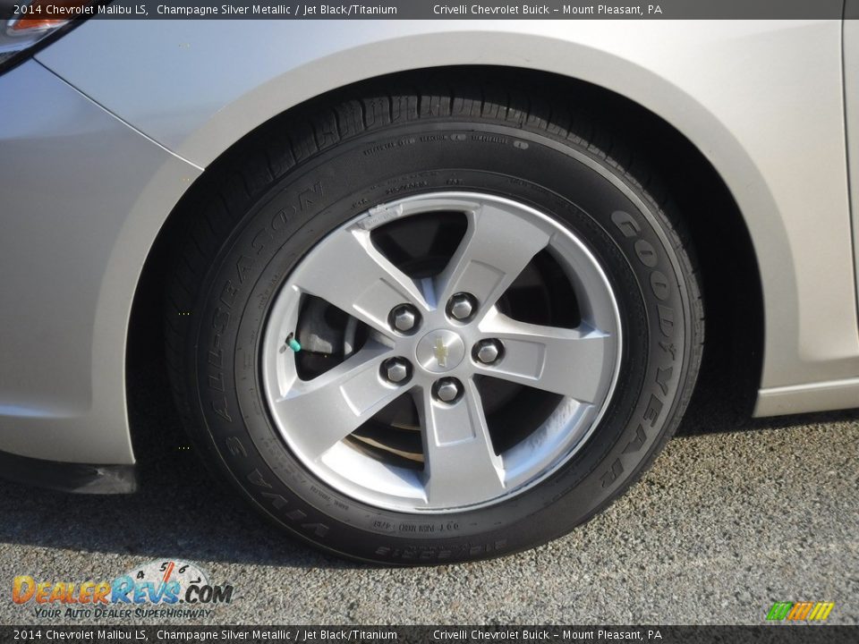 2014 Chevrolet Malibu LS Champagne Silver Metallic / Jet Black/Titanium Photo #3