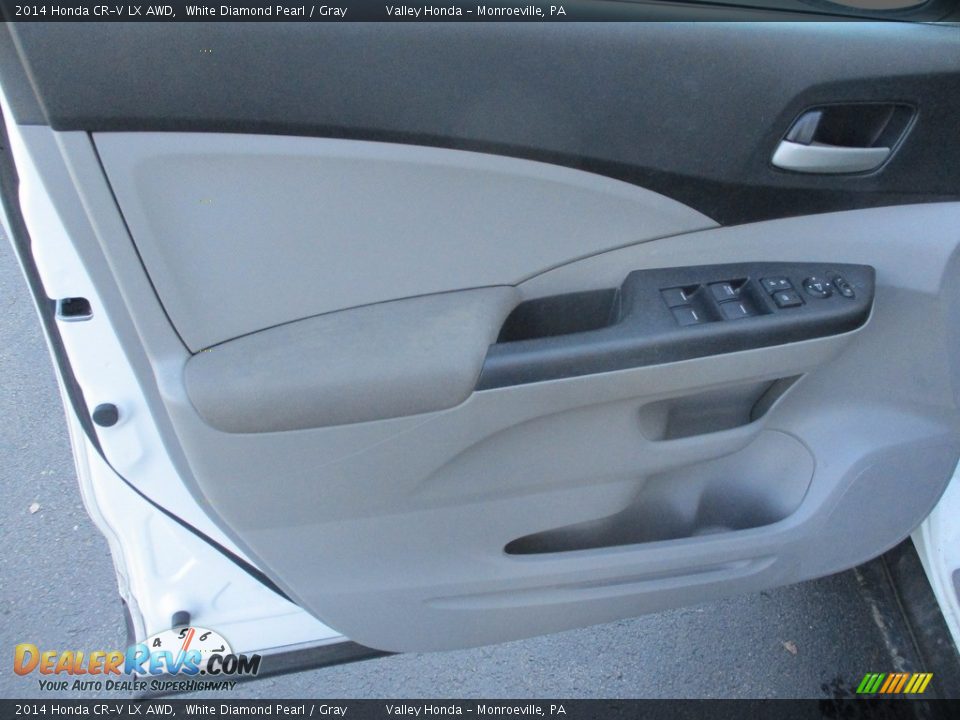 2014 Honda CR-V LX AWD White Diamond Pearl / Gray Photo #10