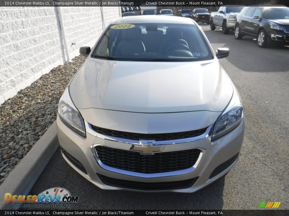 2014 Chevrolet Malibu LS Champagne Silver Metallic / Jet Black/Titanium Photo #4