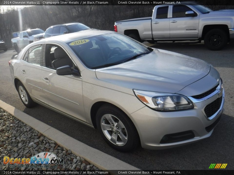 2014 Chevrolet Malibu LS Champagne Silver Metallic / Jet Black/Titanium Photo #5