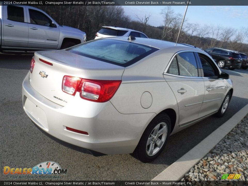 2014 Chevrolet Malibu LS Champagne Silver Metallic / Jet Black/Titanium Photo #6
