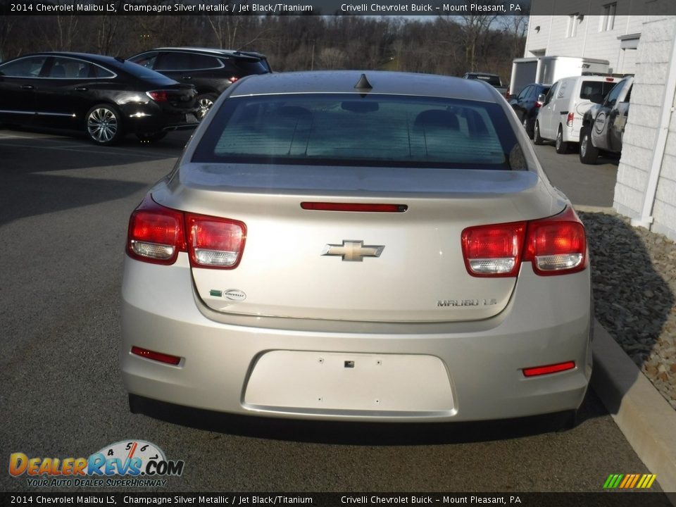 2014 Chevrolet Malibu LS Champagne Silver Metallic / Jet Black/Titanium Photo #7
