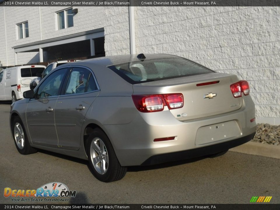 2014 Chevrolet Malibu LS Champagne Silver Metallic / Jet Black/Titanium Photo #8