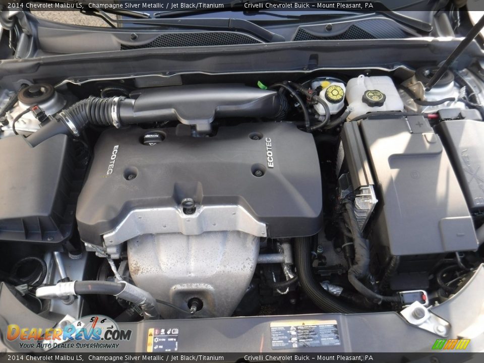 2014 Chevrolet Malibu LS Champagne Silver Metallic / Jet Black/Titanium Photo #10