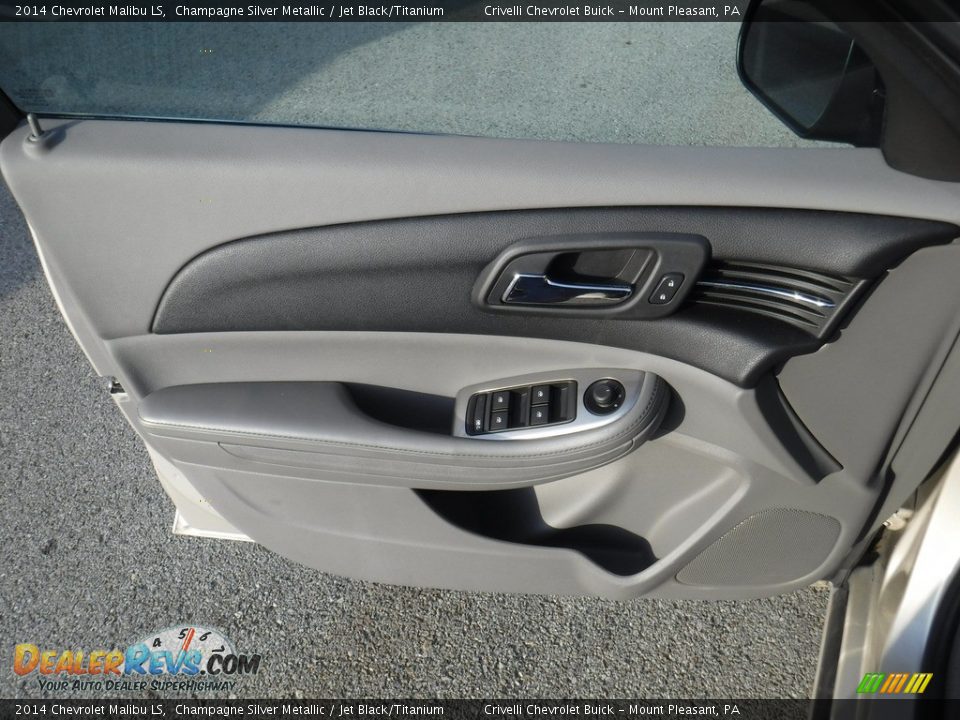 2014 Chevrolet Malibu LS Champagne Silver Metallic / Jet Black/Titanium Photo #11