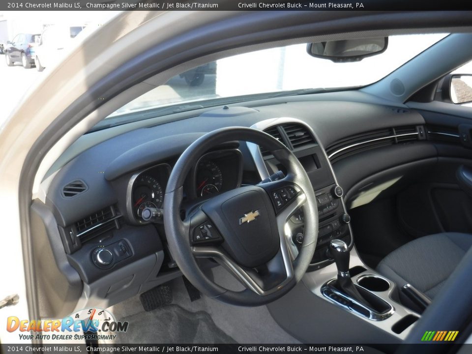 2014 Chevrolet Malibu LS Champagne Silver Metallic / Jet Black/Titanium Photo #12
