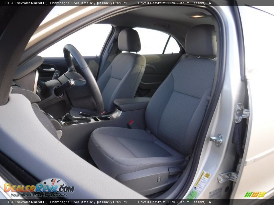 2014 Chevrolet Malibu LS Champagne Silver Metallic / Jet Black/Titanium Photo #13