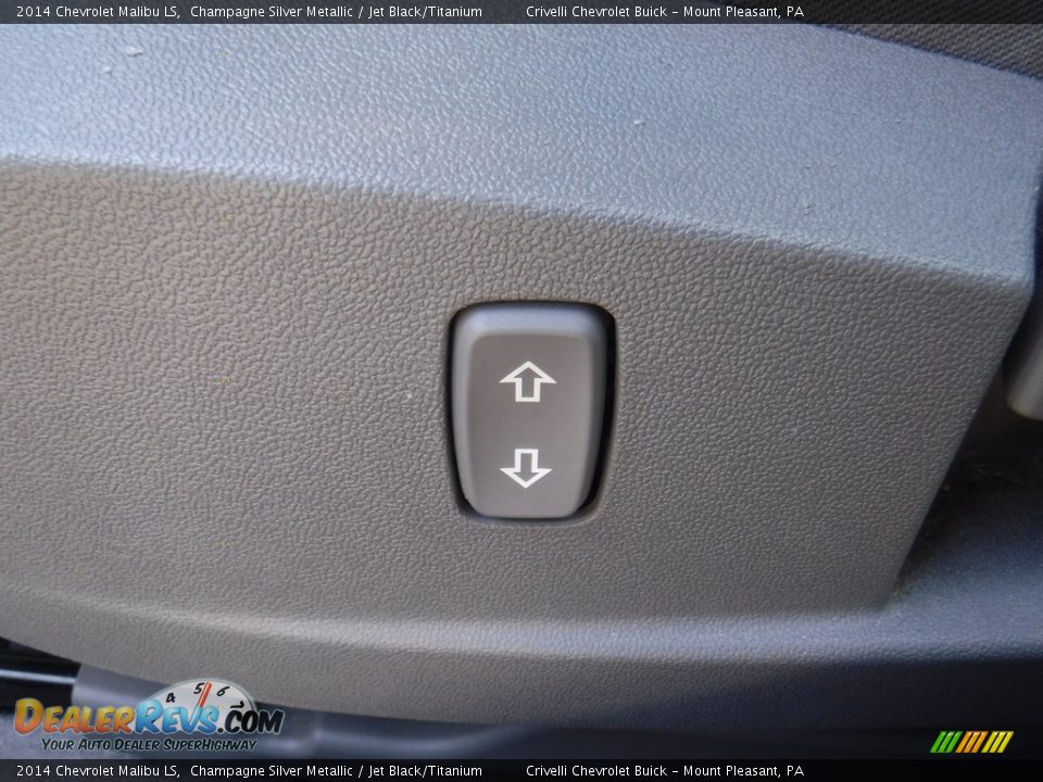 2014 Chevrolet Malibu LS Champagne Silver Metallic / Jet Black/Titanium Photo #14