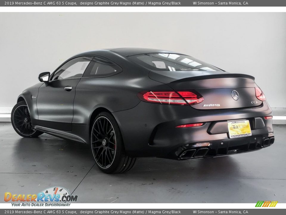 2019 Mercedes-Benz C AMG 63 S Coupe designo Graphite Grey Magno (Matte) / Magma Grey/Black Photo #2