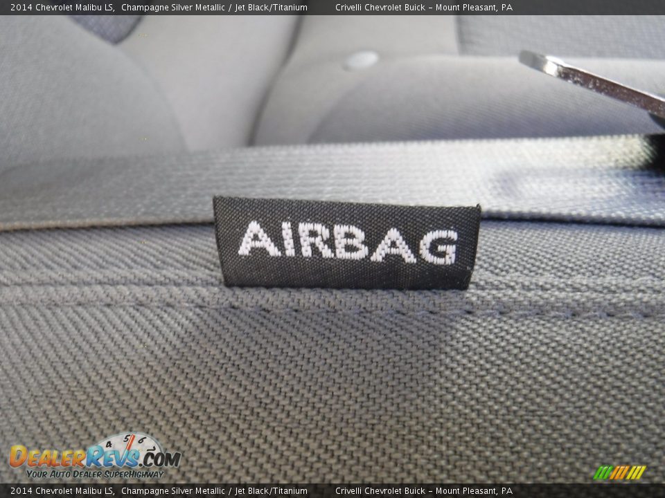 2014 Chevrolet Malibu LS Champagne Silver Metallic / Jet Black/Titanium Photo #15