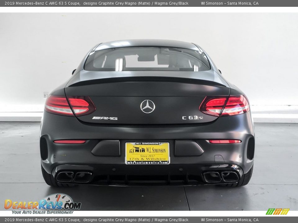 2019 Mercedes-Benz C AMG 63 S Coupe designo Graphite Grey Magno (Matte) / Magma Grey/Black Photo #3