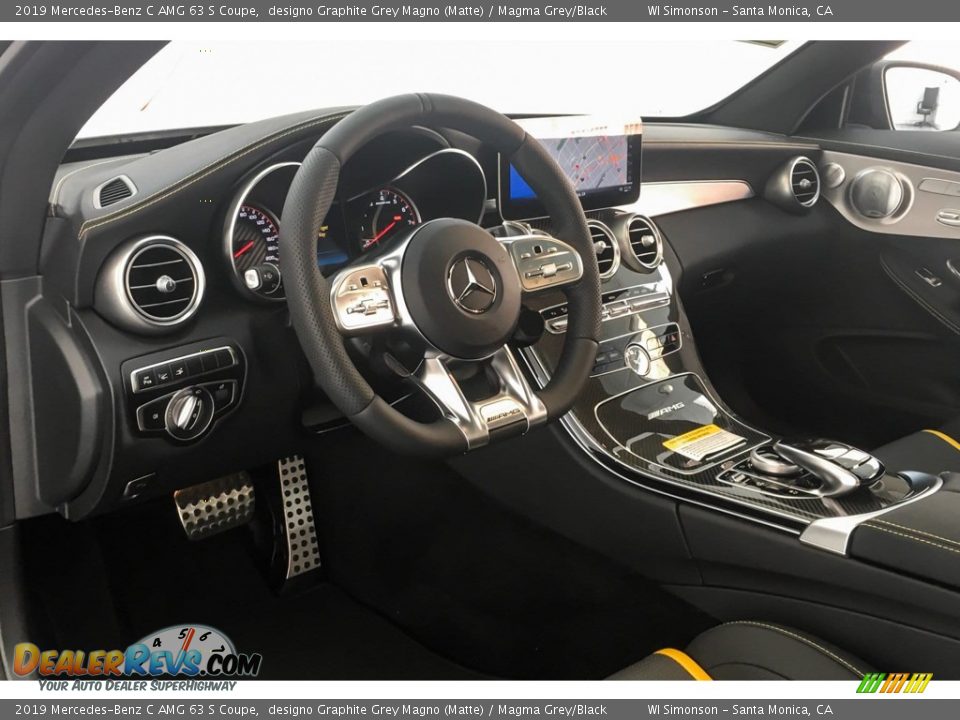 2019 Mercedes-Benz C AMG 63 S Coupe designo Graphite Grey Magno (Matte) / Magma Grey/Black Photo #4