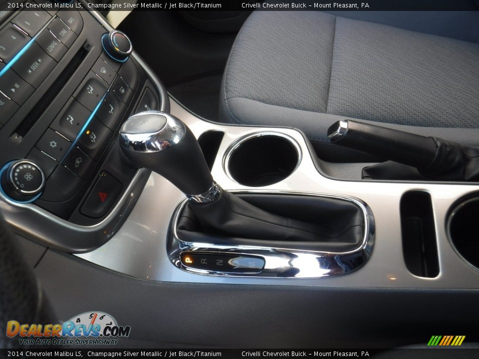 2014 Chevrolet Malibu LS Champagne Silver Metallic / Jet Black/Titanium Photo #16