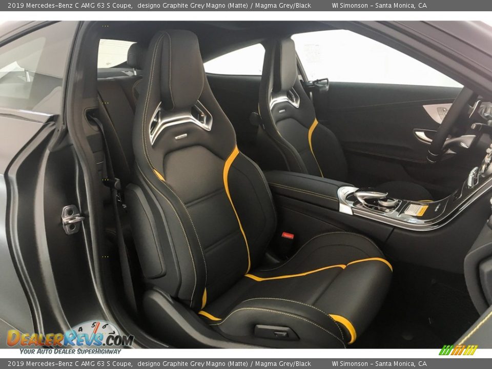2019 Mercedes-Benz C AMG 63 S Coupe designo Graphite Grey Magno (Matte) / Magma Grey/Black Photo #5