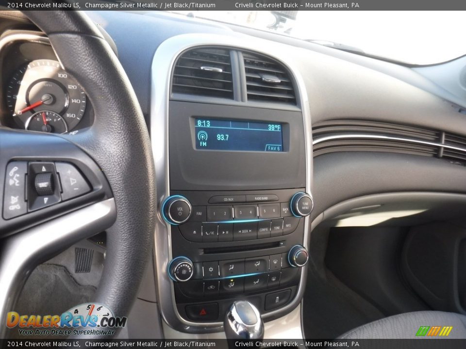 2014 Chevrolet Malibu LS Champagne Silver Metallic / Jet Black/Titanium Photo #17