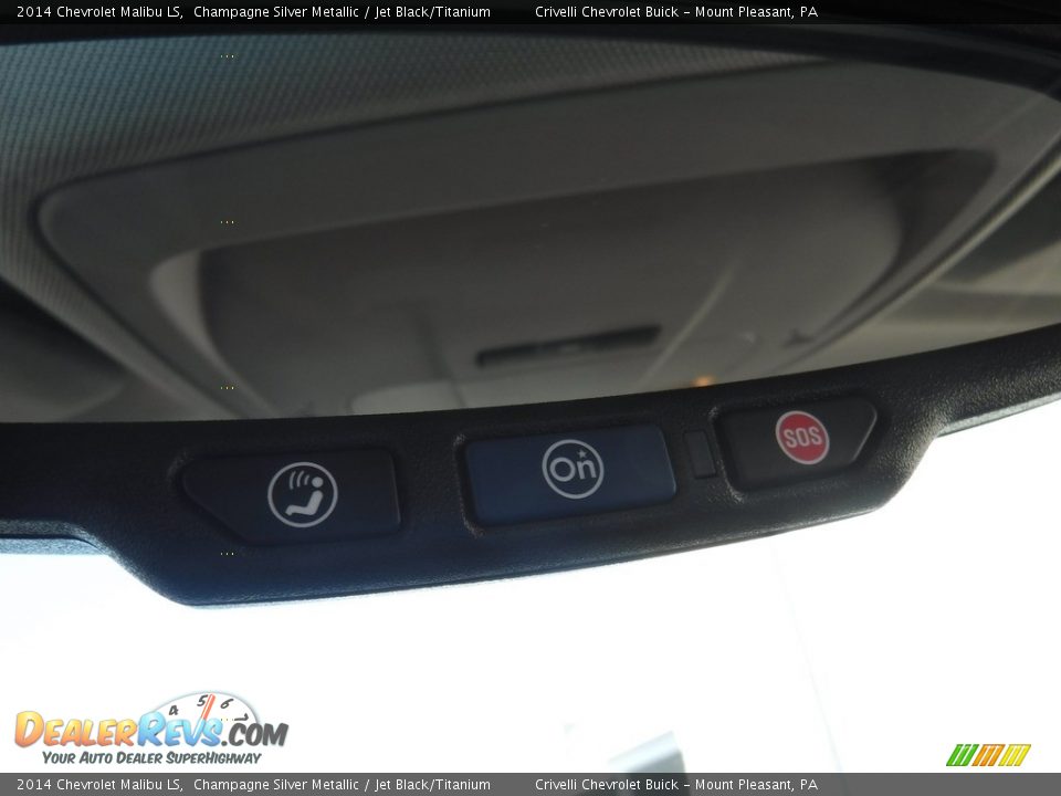2014 Chevrolet Malibu LS Champagne Silver Metallic / Jet Black/Titanium Photo #18