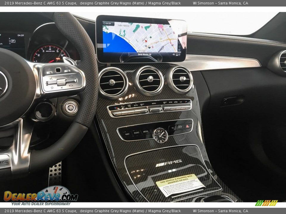 2019 Mercedes-Benz C AMG 63 S Coupe designo Graphite Grey Magno (Matte) / Magma Grey/Black Photo #6