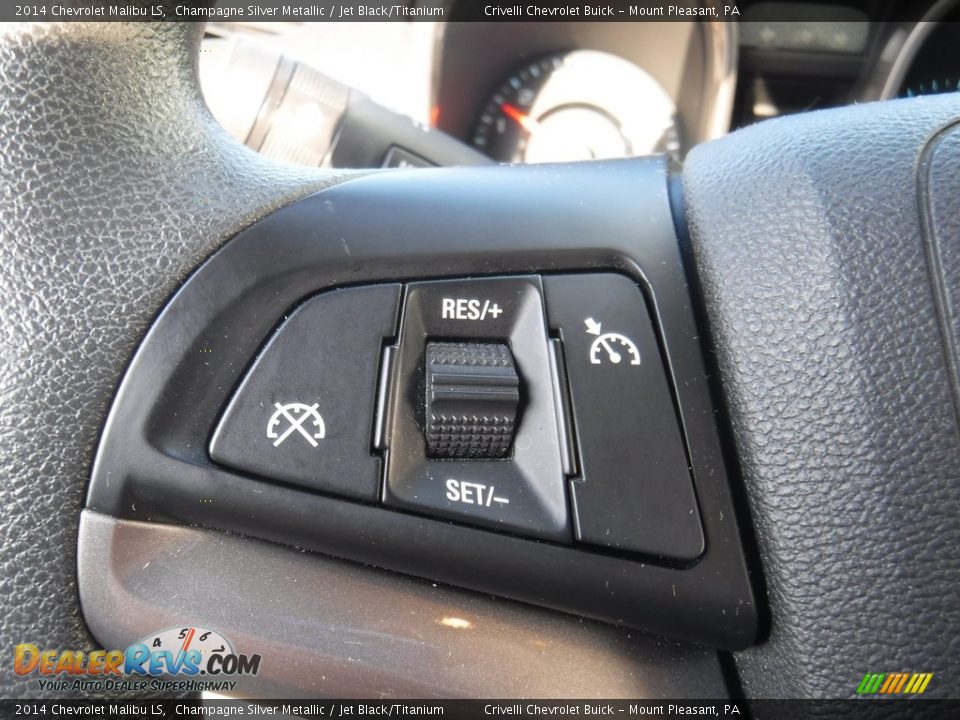 2014 Chevrolet Malibu LS Champagne Silver Metallic / Jet Black/Titanium Photo #20