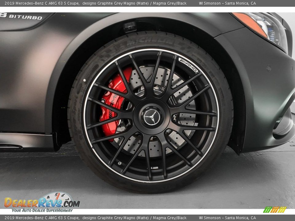 2019 Mercedes-Benz C AMG 63 S Coupe designo Graphite Grey Magno (Matte) / Magma Grey/Black Photo #9