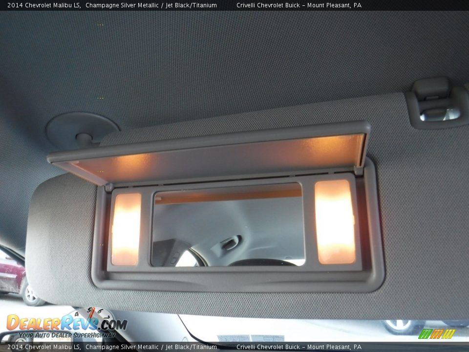 2014 Chevrolet Malibu LS Champagne Silver Metallic / Jet Black/Titanium Photo #22