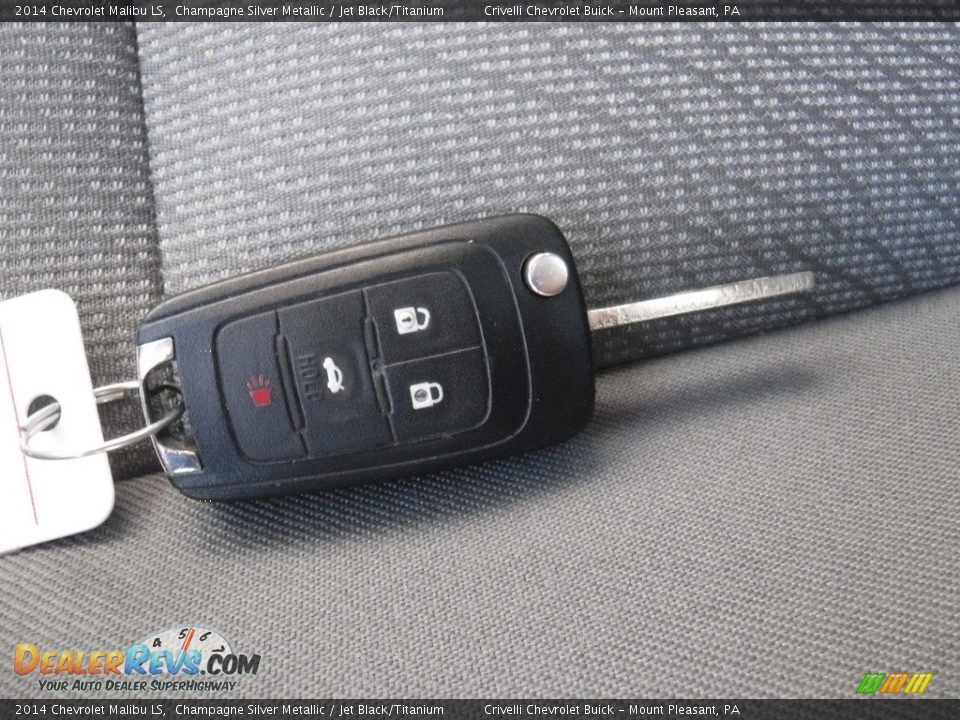 2014 Chevrolet Malibu LS Champagne Silver Metallic / Jet Black/Titanium Photo #28