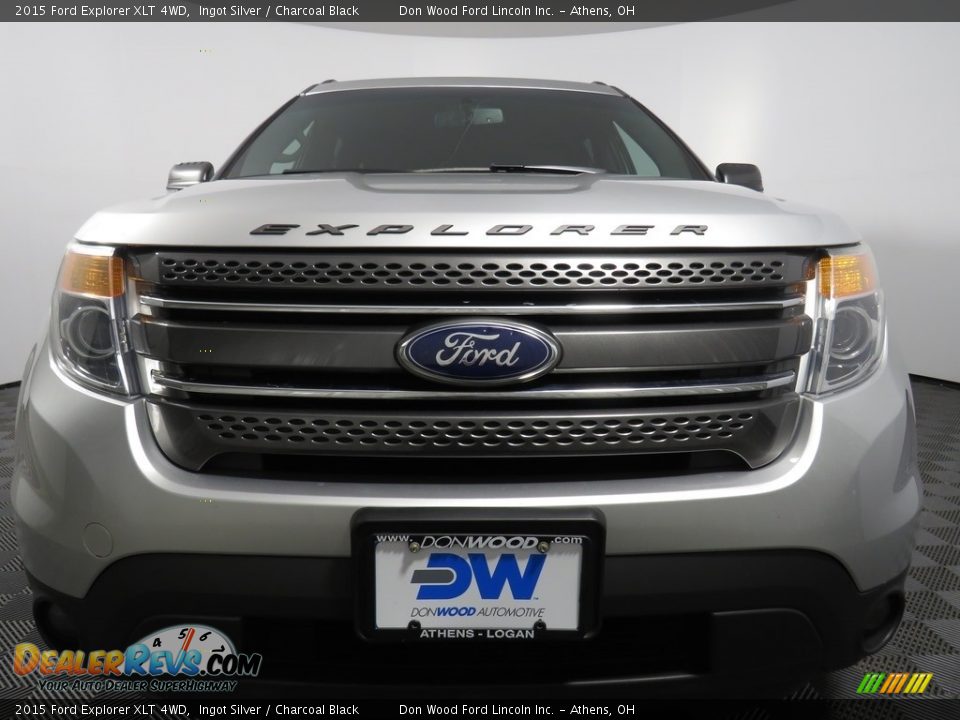 2015 Ford Explorer XLT 4WD Ingot Silver / Charcoal Black Photo #4