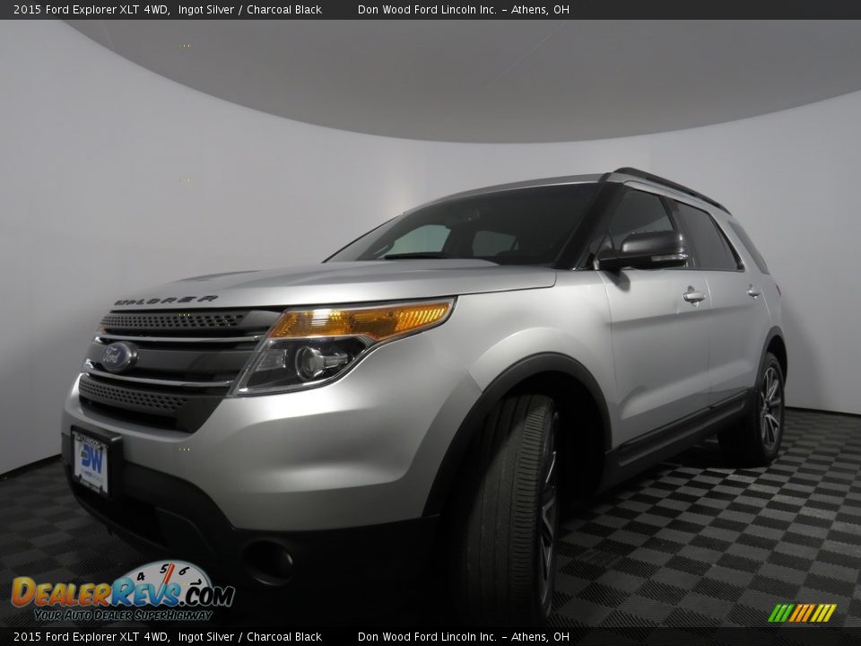 2015 Ford Explorer XLT 4WD Ingot Silver / Charcoal Black Photo #5