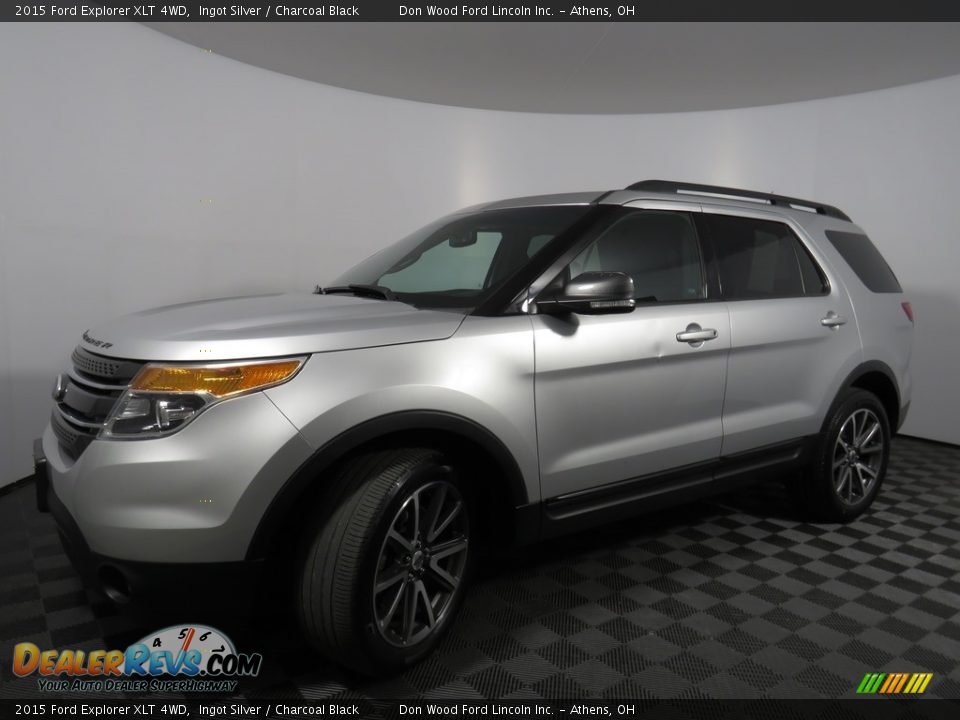 2015 Ford Explorer XLT 4WD Ingot Silver / Charcoal Black Photo #6