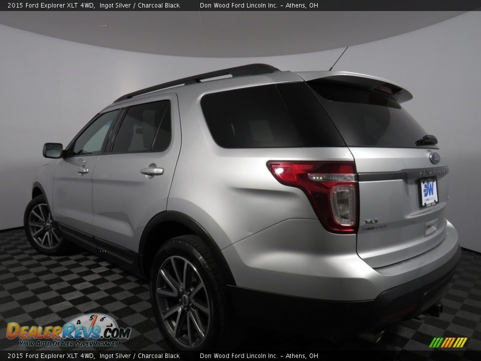 2015 Ford Explorer XLT 4WD Ingot Silver / Charcoal Black Photo #7