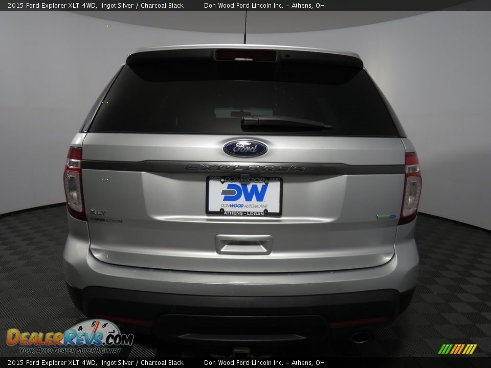 2015 Ford Explorer XLT 4WD Ingot Silver / Charcoal Black Photo #8