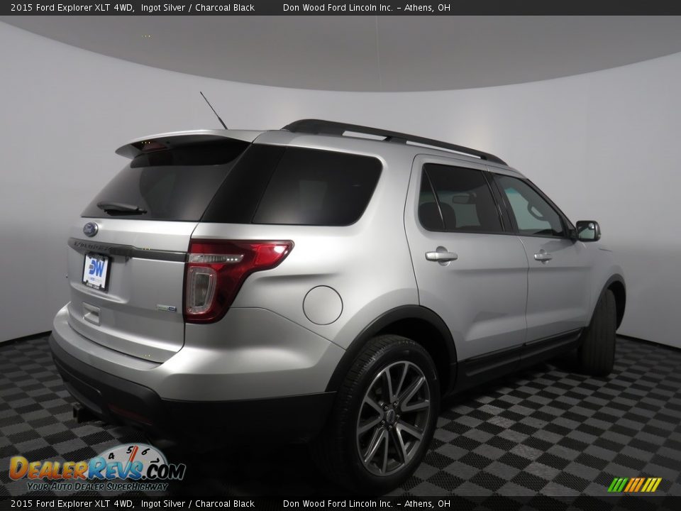 2015 Ford Explorer XLT 4WD Ingot Silver / Charcoal Black Photo #9