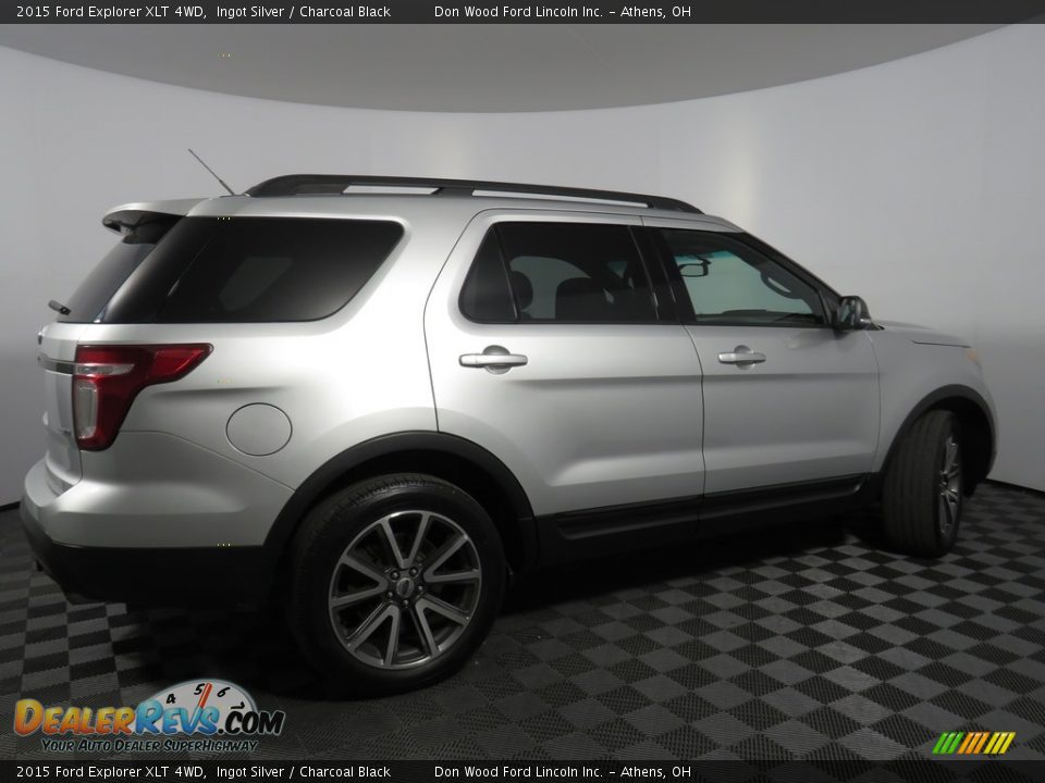 2015 Ford Explorer XLT 4WD Ingot Silver / Charcoal Black Photo #10
