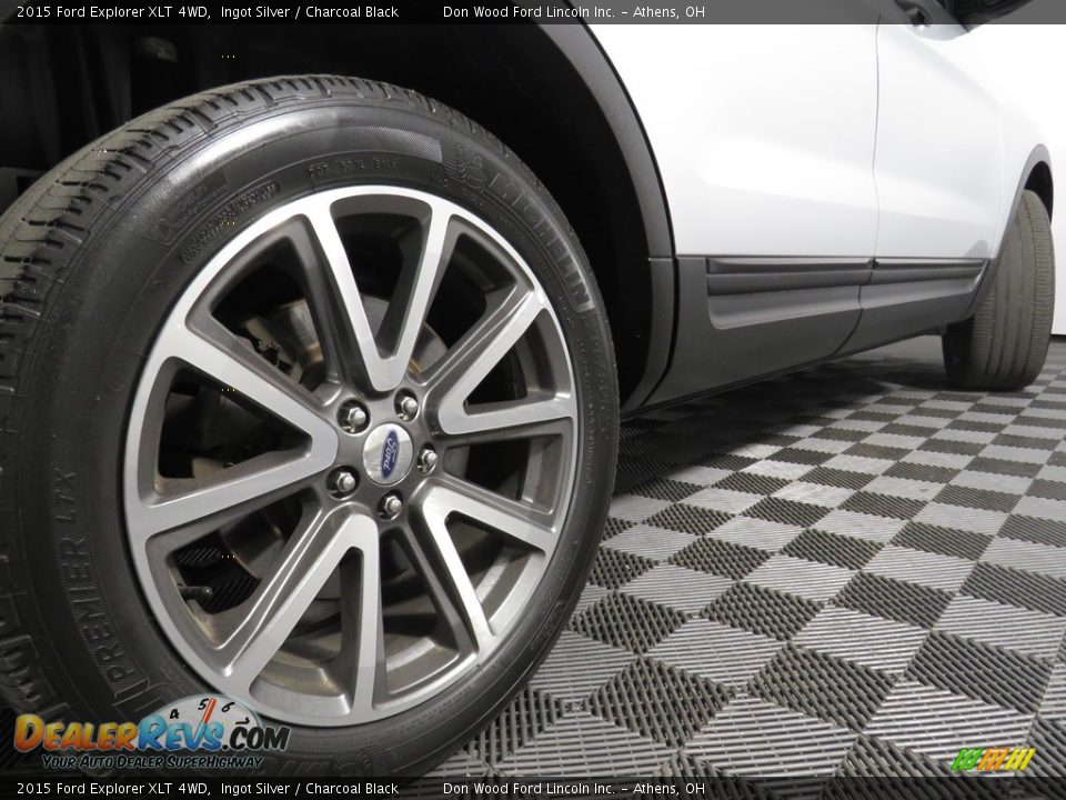 2015 Ford Explorer XLT 4WD Ingot Silver / Charcoal Black Photo #11