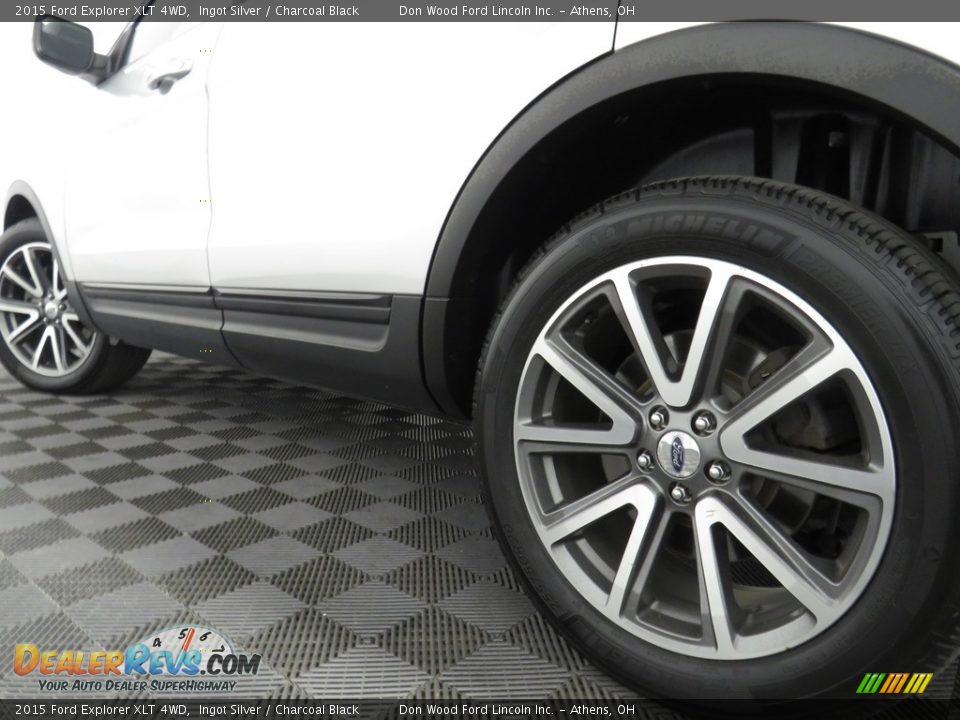 2015 Ford Explorer XLT 4WD Ingot Silver / Charcoal Black Photo #12