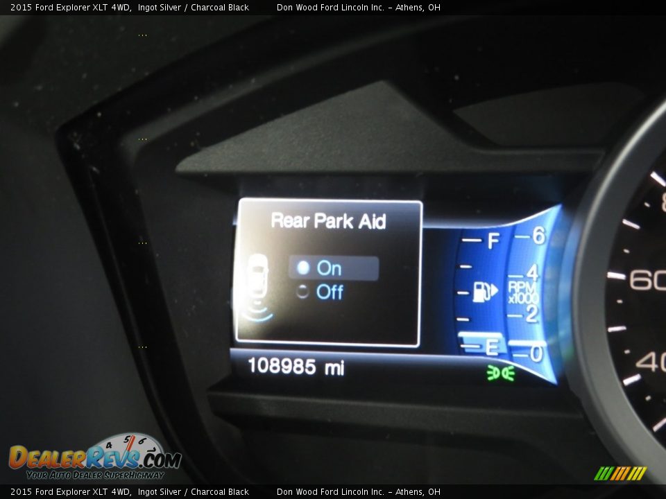 2015 Ford Explorer XLT 4WD Ingot Silver / Charcoal Black Photo #14