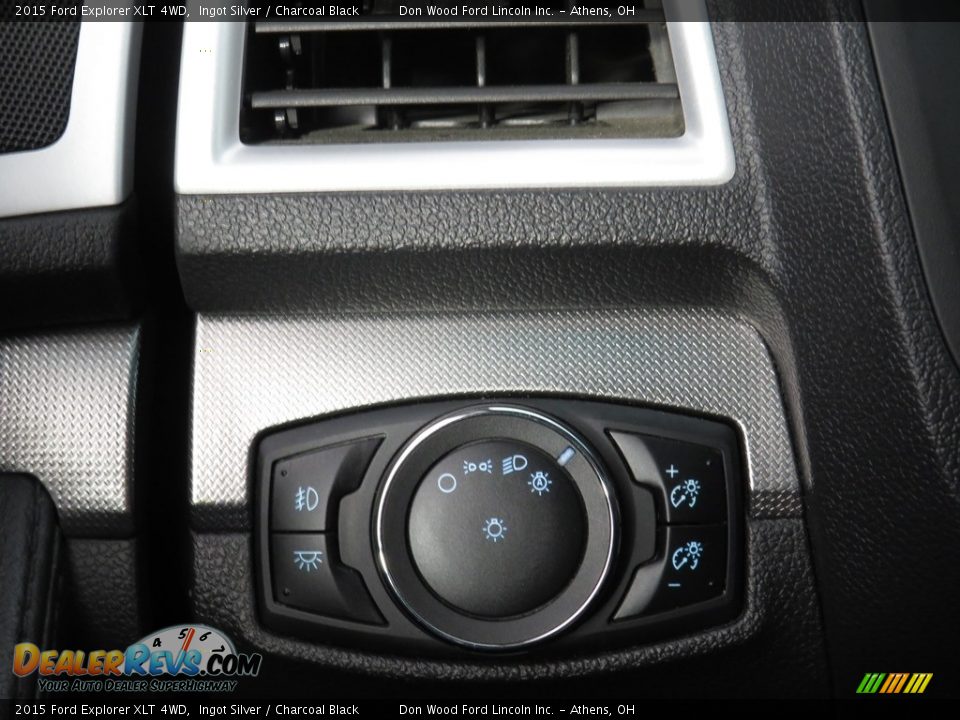 2015 Ford Explorer XLT 4WD Ingot Silver / Charcoal Black Photo #21
