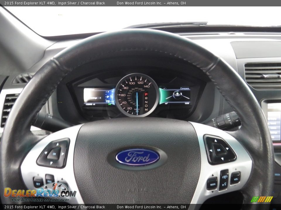 2015 Ford Explorer XLT 4WD Ingot Silver / Charcoal Black Photo #22