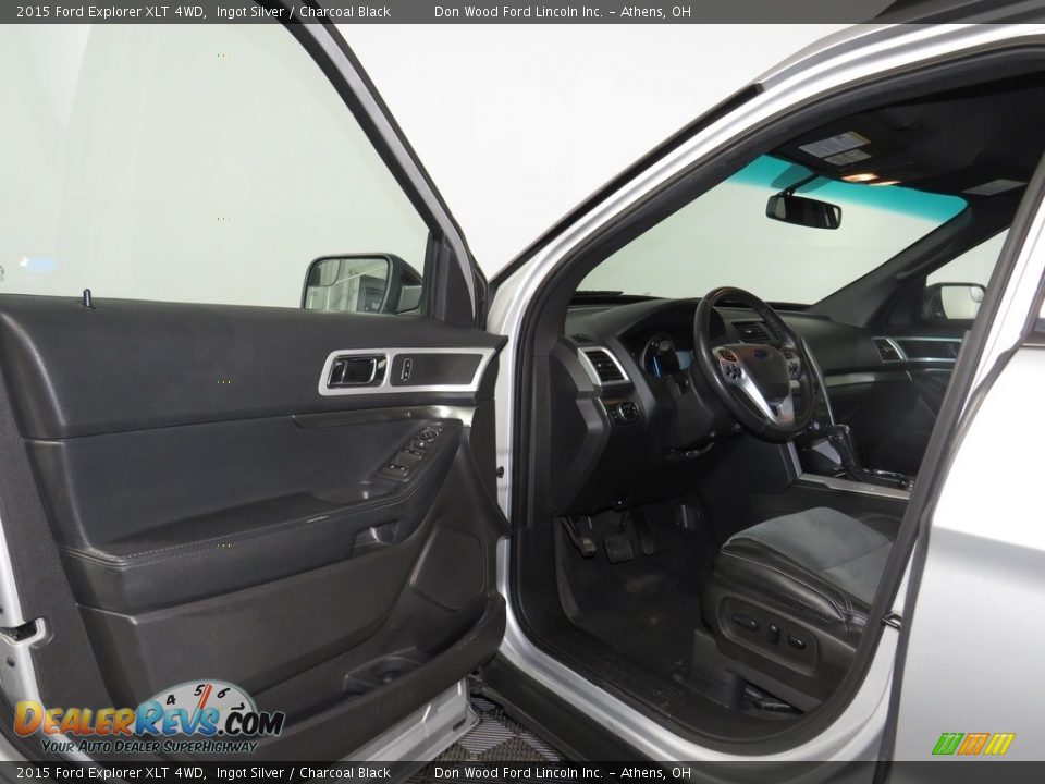 2015 Ford Explorer XLT 4WD Ingot Silver / Charcoal Black Photo #23