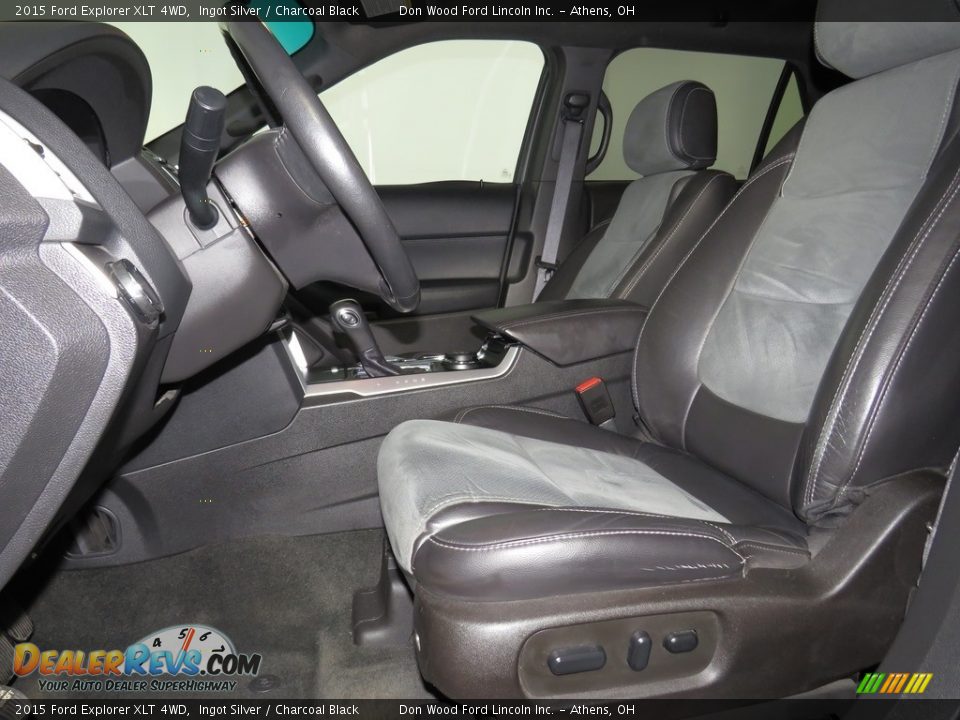 2015 Ford Explorer XLT 4WD Ingot Silver / Charcoal Black Photo #24