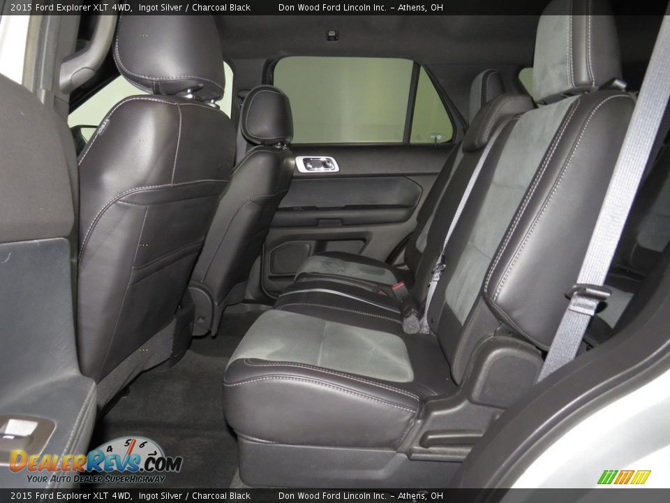 2015 Ford Explorer XLT 4WD Ingot Silver / Charcoal Black Photo #27