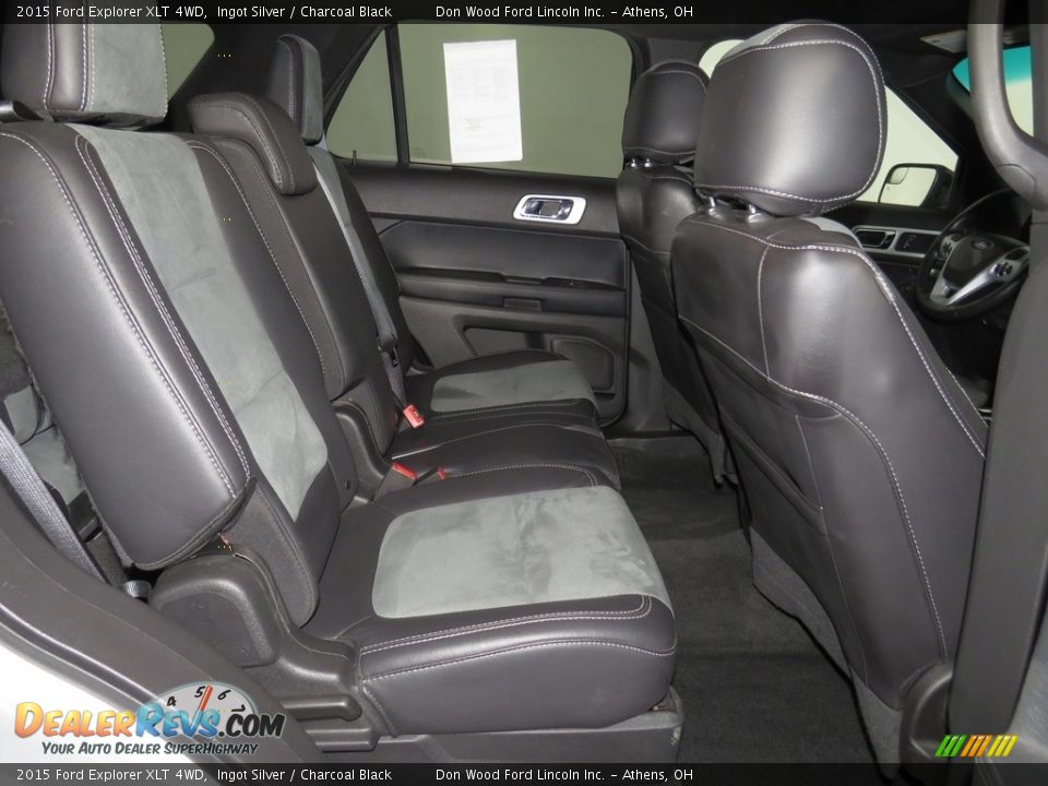 2015 Ford Explorer XLT 4WD Ingot Silver / Charcoal Black Photo #32