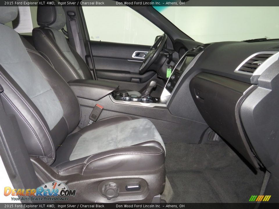 2015 Ford Explorer XLT 4WD Ingot Silver / Charcoal Black Photo #34