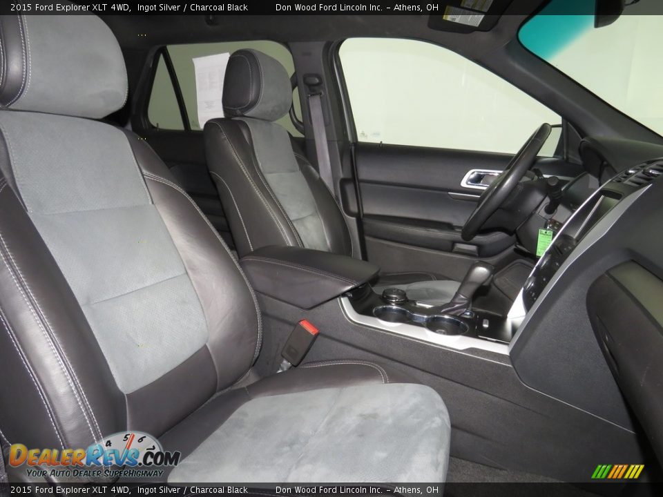 2015 Ford Explorer XLT 4WD Ingot Silver / Charcoal Black Photo #35